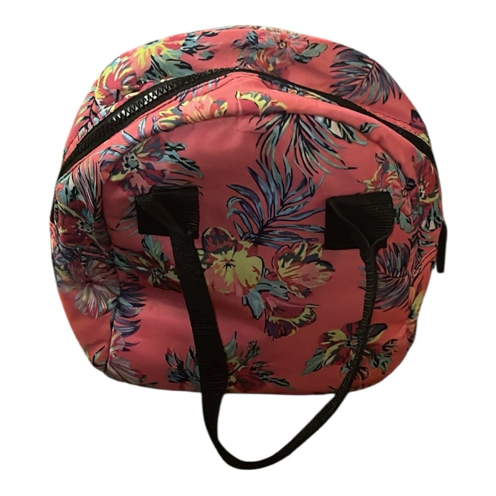 Betsey Johnson Floral Insulated Lunch Bag Coral Tropical Print Tote - Picture 7 of 9